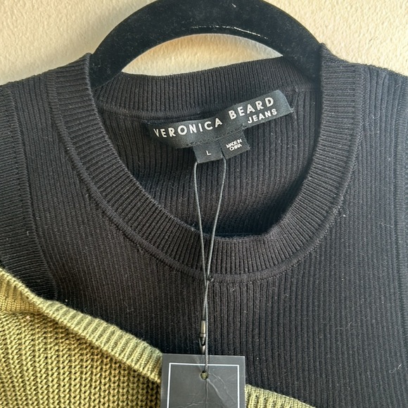 Veronica Beard Prescott Layered Off-The-Shoulder Sweater - Picture 4 of 8